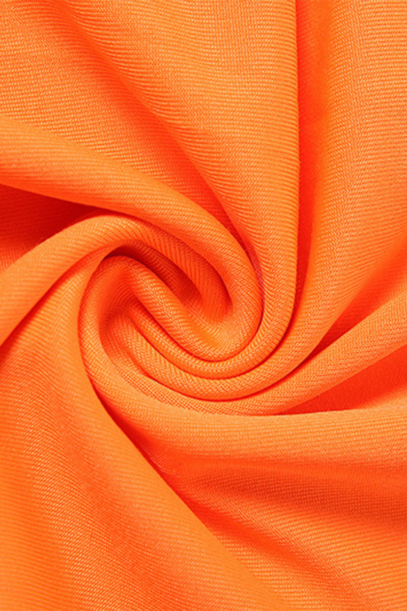 Hollowed Out Contrast Strapless One Step Skirt Dresses