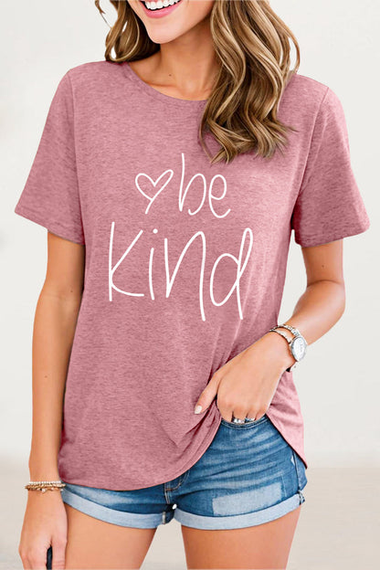 Letter Print O Neck T-shirts