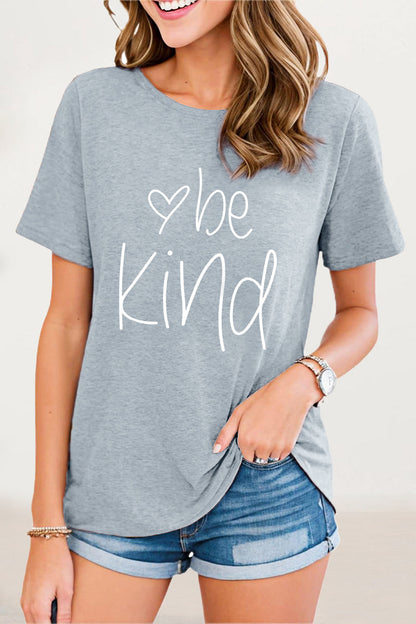Letter Print O Neck T-shirts