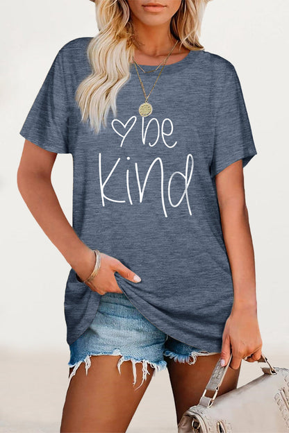 Letter Print O Neck T-shirts