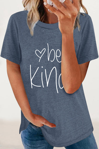 Letter Print O Neck T-shirts