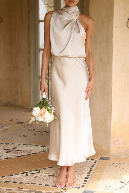 Fold Turtleneck One Step Skirt Dresses(5 Colors)