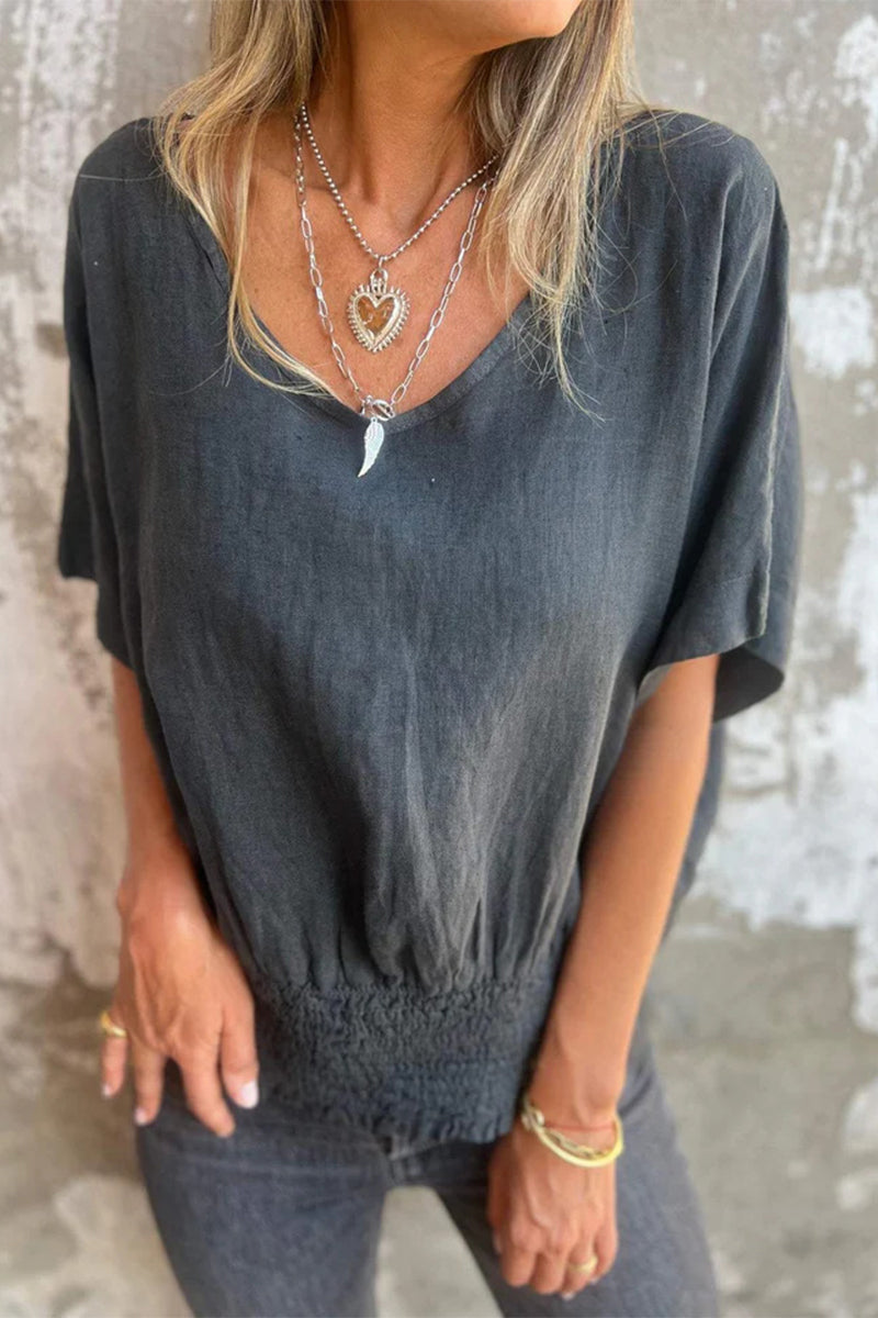 Simplicity V Neck T-shirts(4 Colors)