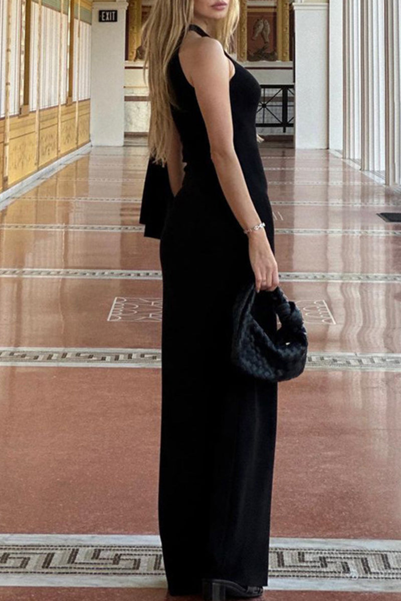 Celebrities Frenulum Oblique Collar One Step Skirt Dresses(5 Colors)