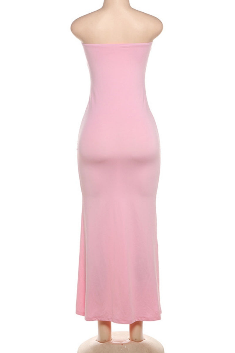 Backless Strapless Long Dresses