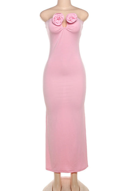 Backless Strapless Long Dresses