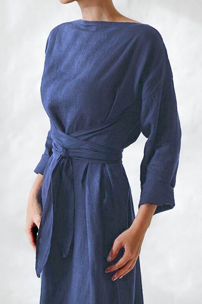 Frenulum O Neck One Step Skirt Dresses