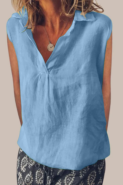 Daily Color Turndown Collar Blouses(6 Colors)