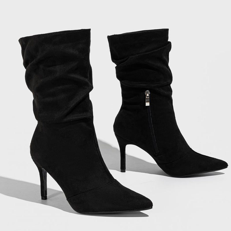 Pointed Out Door Shoes (heel Height 3.34in)(3 Colors)