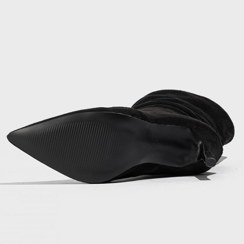 Pointed Out Door Shoes (heel Height 3.34in)(3 Colors)