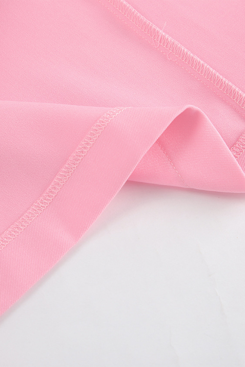 Celebrities Color Buckle Turndown Collar Pencil Skirt Dresses