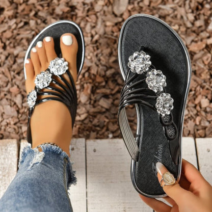 Daily Patchwork Flowers Round Comfortable Shoes(3 Colors)