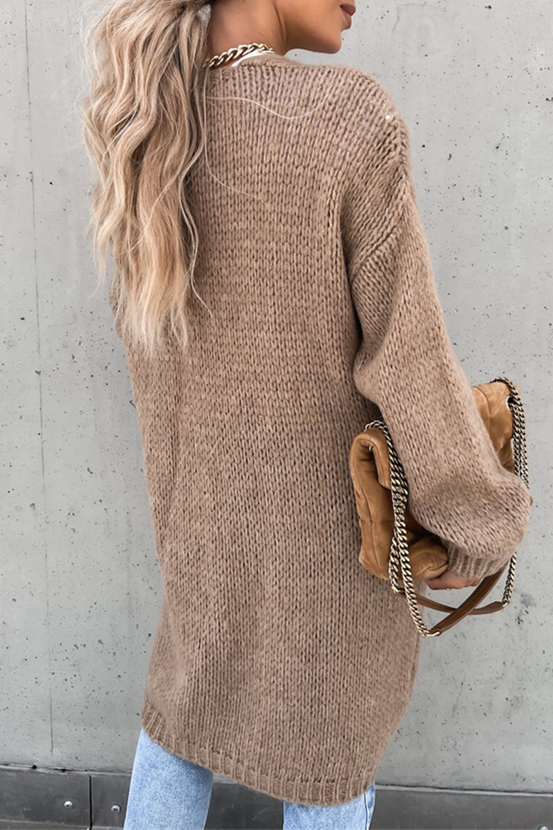 Daily Weave Cardigan Collar Cardigans(3 Colors)