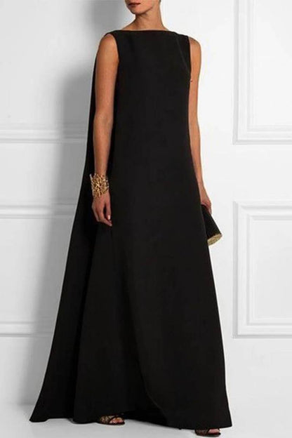Backless O Neck Long Dresses