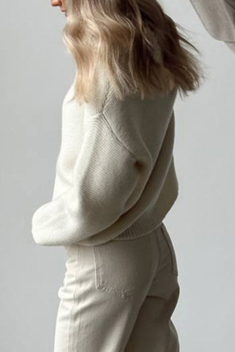 Daily Weave O Neck Sweaters