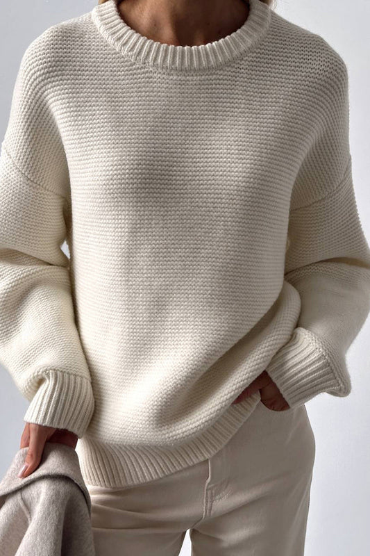 Daily Weave O Neck Sweaters
