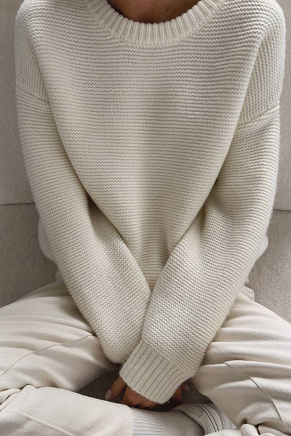 Daily Weave O Neck Sweaters