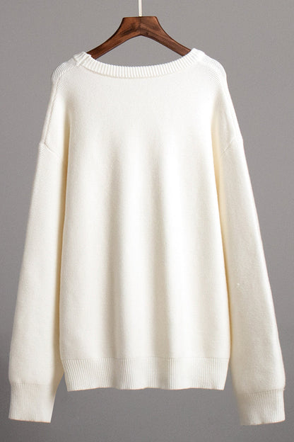 Daily Weave O Neck Sweaters