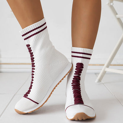 Patchwork Round Shoes(3 Colors)