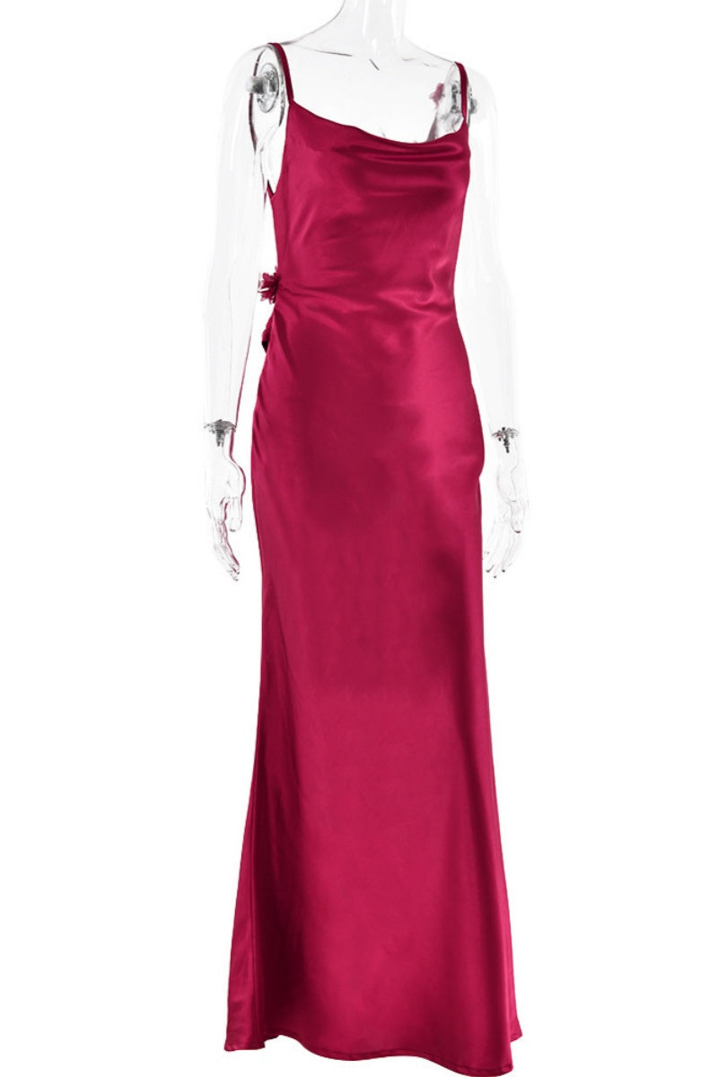 Formal Backless Spaghetti Strap Long Dresses(3 Colors)