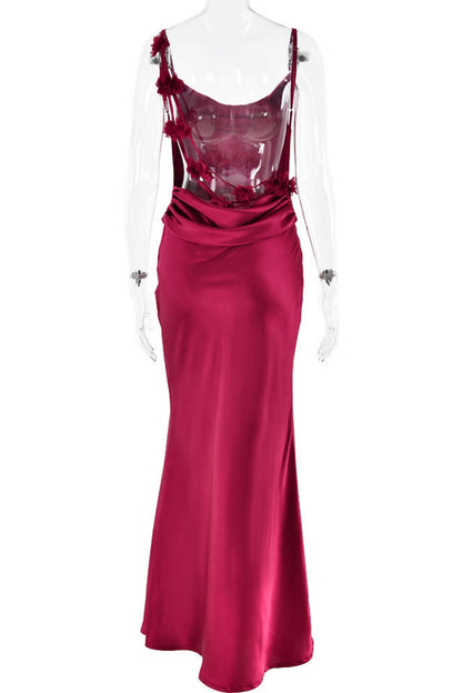 Formal Backless Spaghetti Strap Long Dresses(3 Colors)