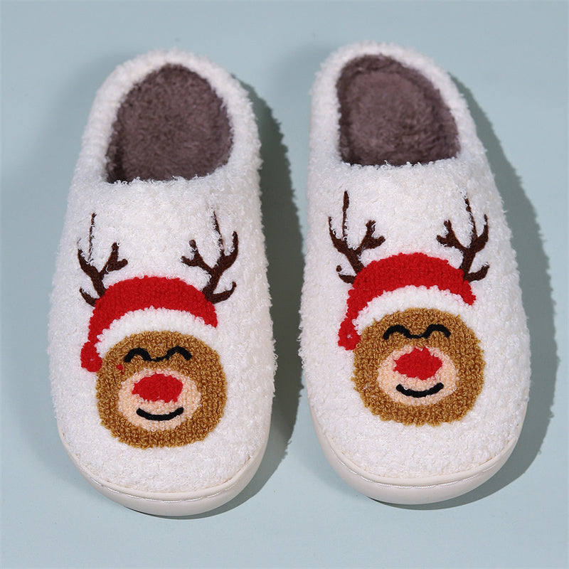 Patchwork Round Keep Warm Comfortable Shoes(4 Colors)