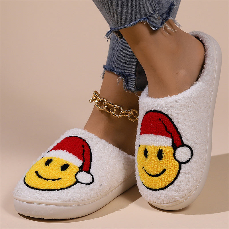 Patchwork Round Keep Warm Comfortable Shoes(4 Colors)