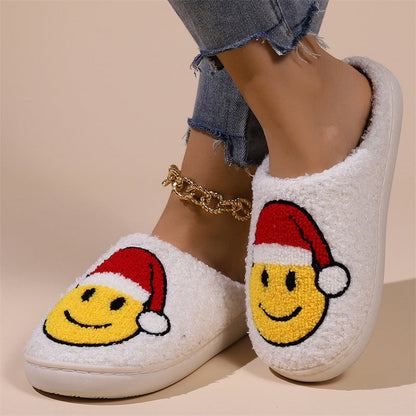 Patchwork Round Keep Warm Comfortable Shoes(4 Colors)