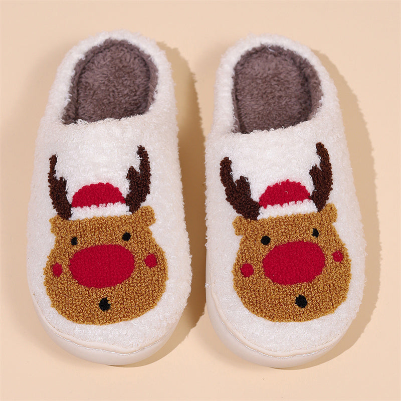 Patchwork Round Keep Warm Comfortable Shoes(4 Colors)