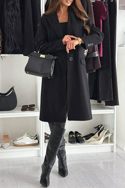 Cardigan Turndown Collar Outerwear(4 Colors)