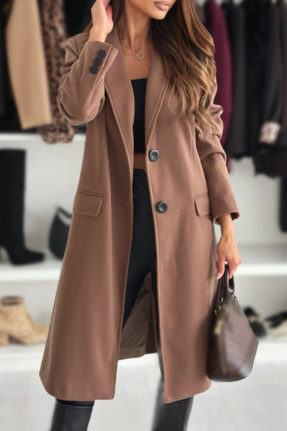 Cardigan Turndown Collar Outerwear(4 Colors)