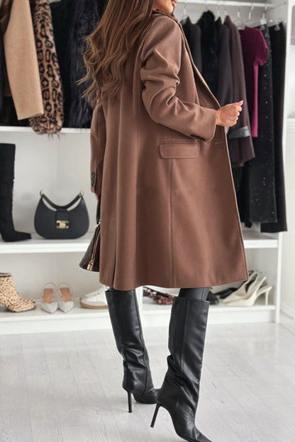 Cardigan Turndown Collar Outerwear(4 Colors)