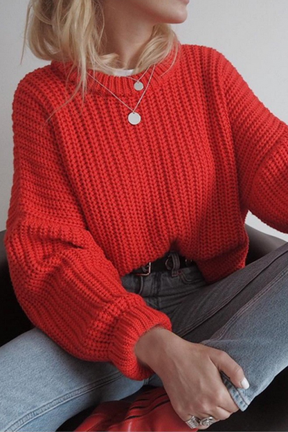 Daily Weave O Neck Sweaters(7 Colors)