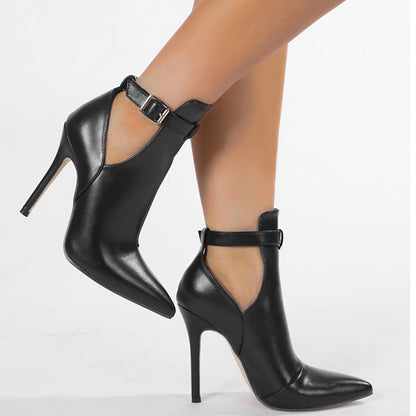 Hollow Out Pointed Shoes (heel Height 4.33in)