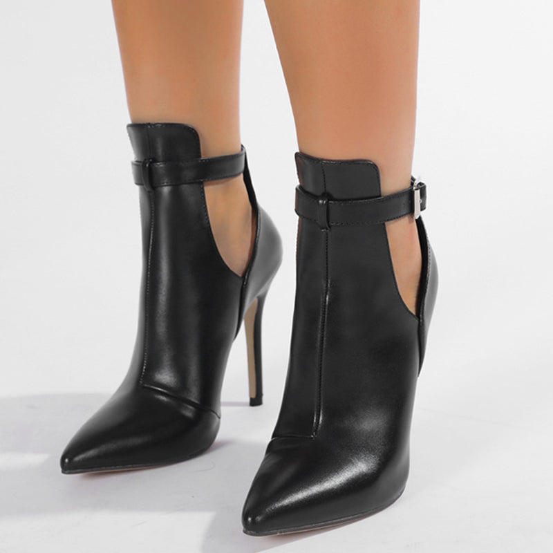 Hollow Out Pointed Shoes (heel Height 4.33in)