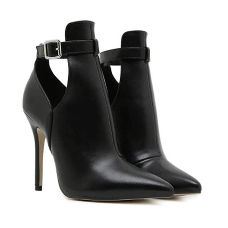 Hollow Out Pointed Shoes (heel Height 4.33in)