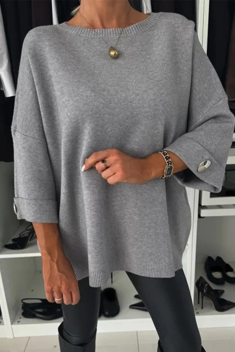 Color Weave O Neck Sweaters(5 Colors)