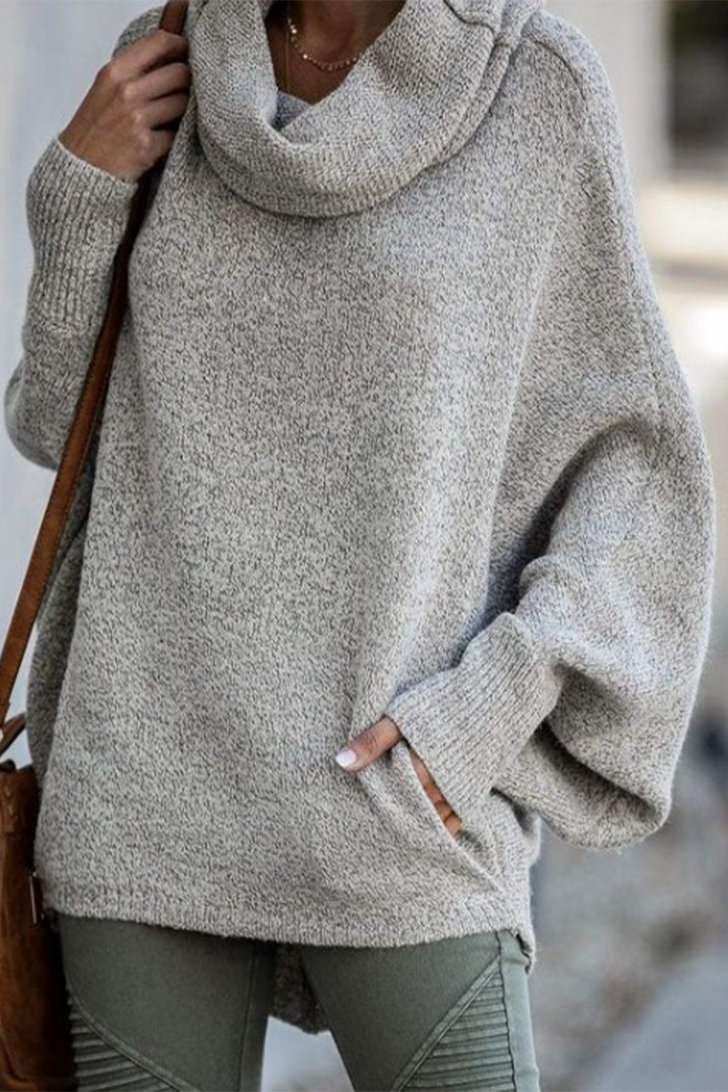Daily Pocket Scarf Collar Sweaters(6 Colors)