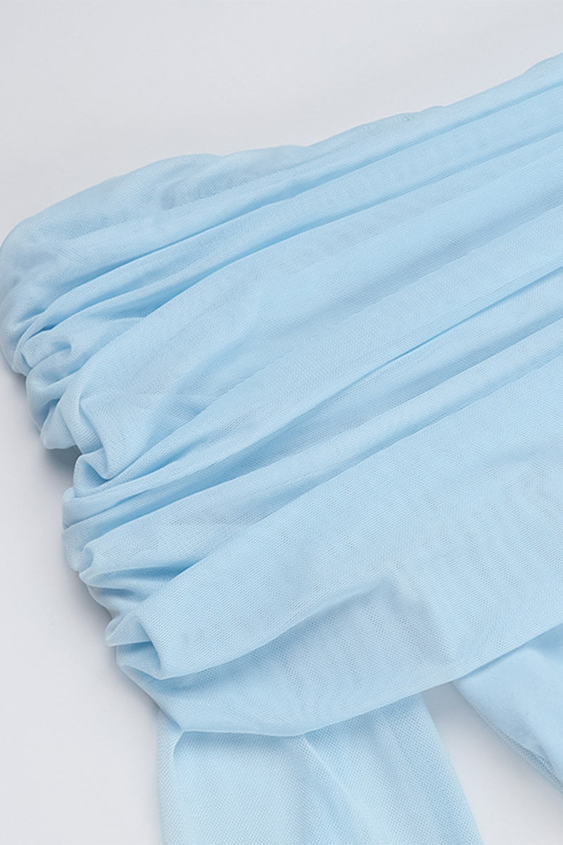 Ruched Off Shoulder One Step Skirt Dresses
