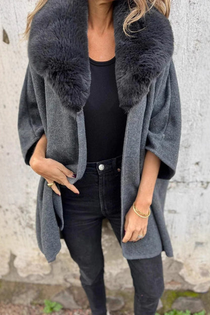Patchwork Cardigan Turndown Collar Outerwear(3 Colors)