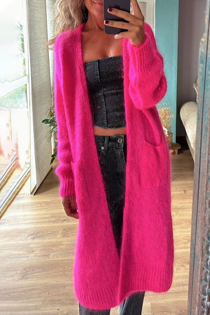 Color Cardigan Collar Outerwear