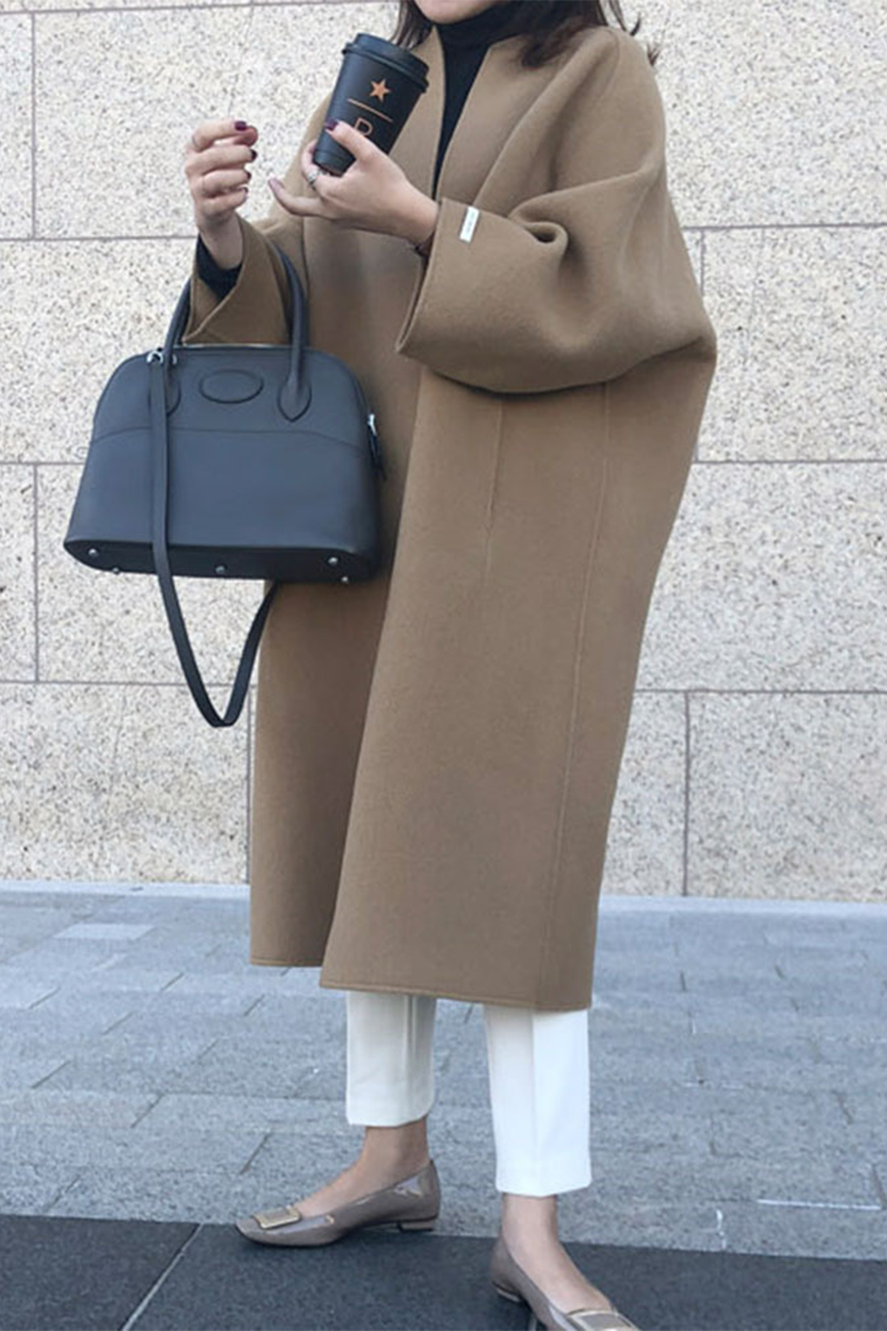 Street Pocket Cardigan Collar Outerwear(6 Colors)