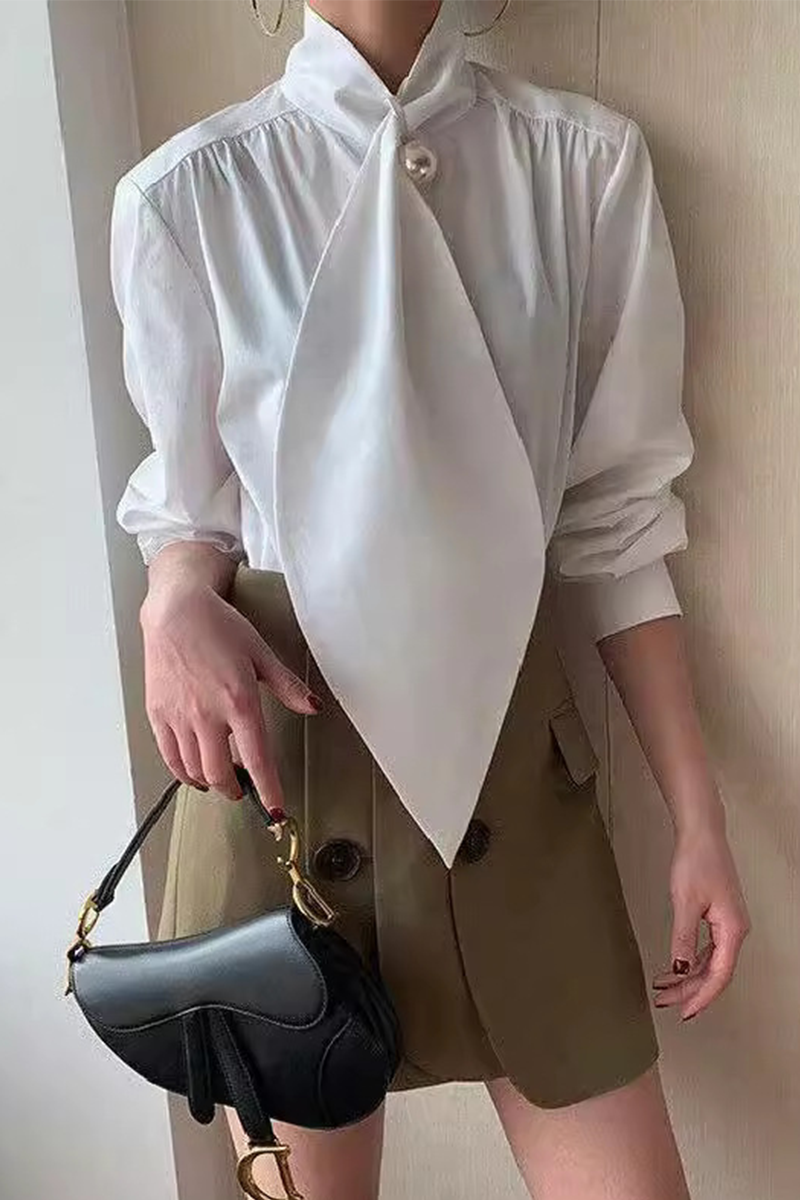 Daily Mandarin Collar Blouses