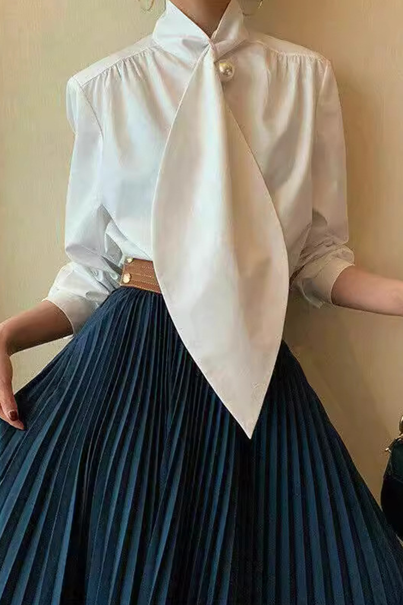 Daily Mandarin Collar Blouses