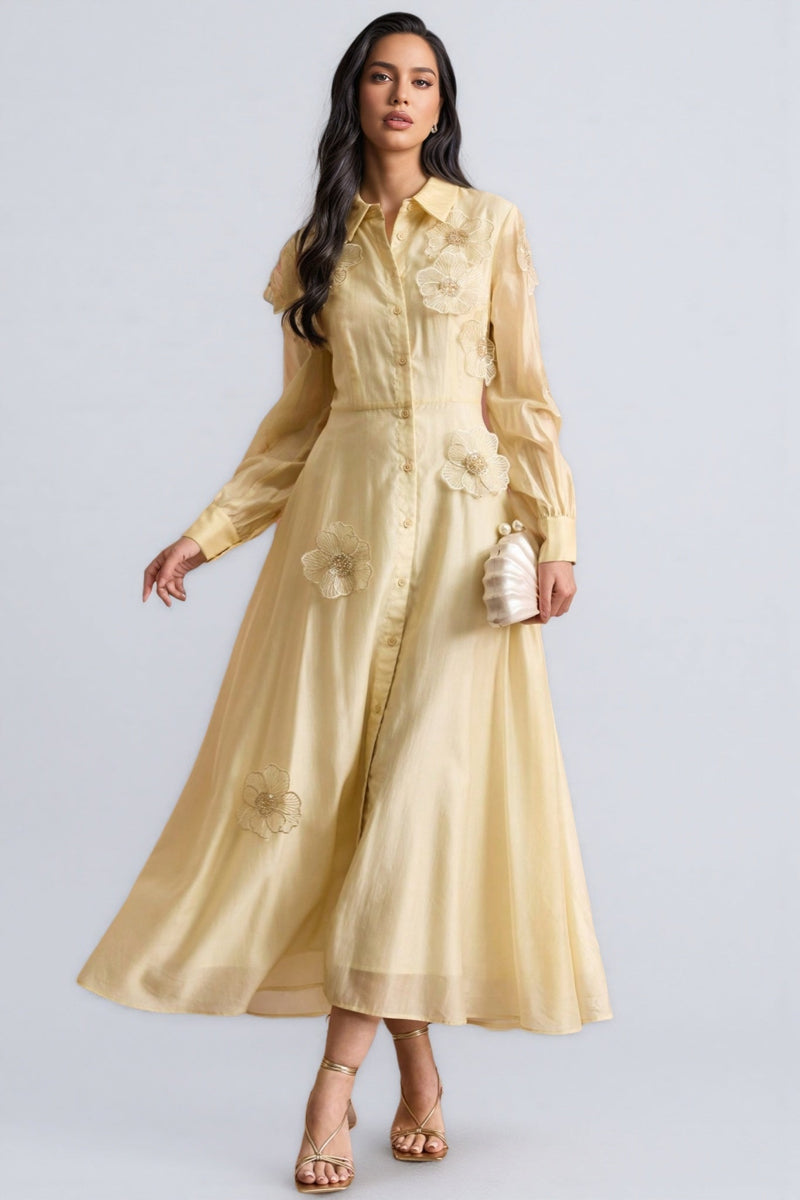 Charlaf Lace Flower Maxi Dress