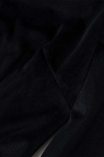 Zipper Contrast Turndown Collar One Step Skirt Dresses
