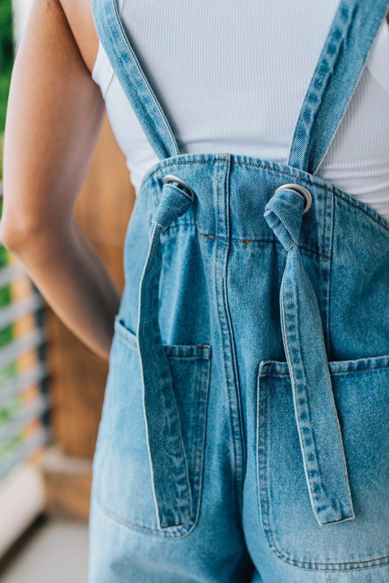 Straps Washing Water Jumpsuit