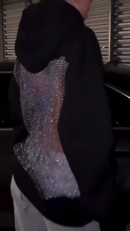 Hooded Hollow Mesh Sweatshirt