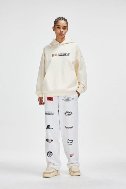 Multi Logo Print Sweatpants