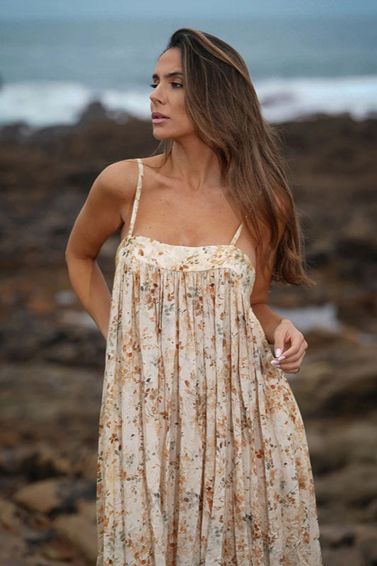 Print Sleeveless Maxi Dress